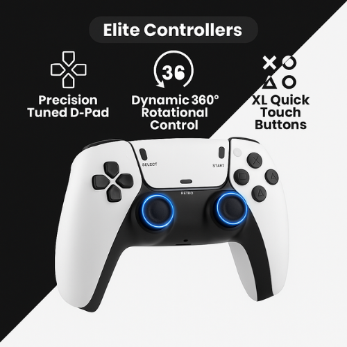 Retrotronix Pro Console – 4K Plug & Play Retro Gaming System (20,000+ Games)