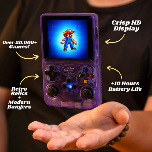 Retrotronix Pocket – Portable Handheld Retro Gaming Console with 20,000+ Classic Games | 3.5” HD Screen, Long Battery Life & Dual Control Joysticks
