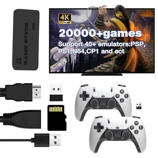 Retrotronix Pro Console – 4K Plug & Play Retro Gaming System (20,000+ Games)