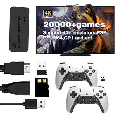 Retrotronix Pro Console – 4K Plug & Play Retro Gaming System (20,000+ Games)