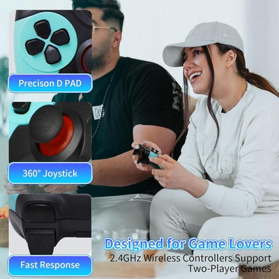 Retrotronix Pro+ 4K Game Stick – 50,000+ Retro Games, 40+ Emulators, 700+ PlayStation 1 Titles & Dual Wireless Controllers